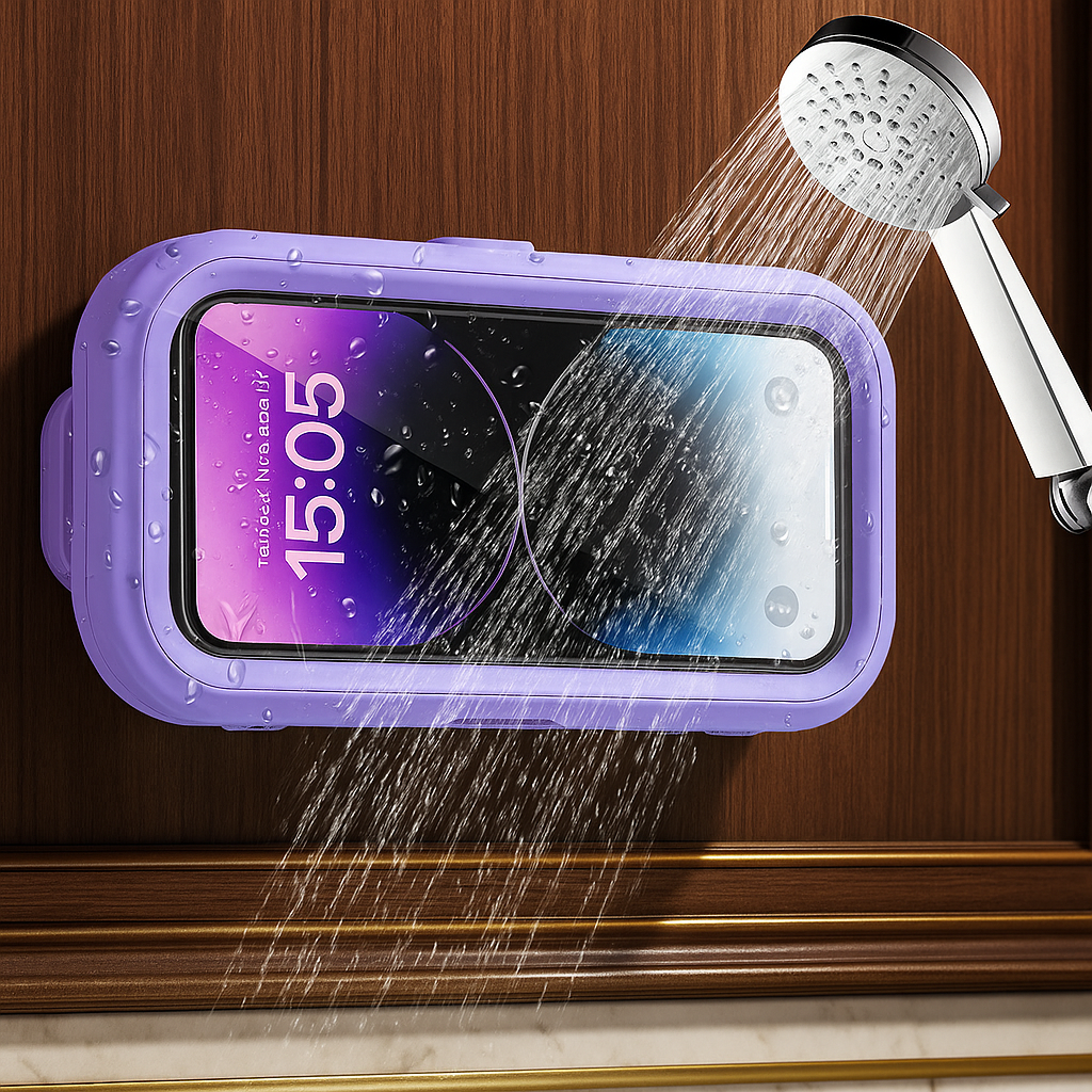 HydroView™ Shower Phone Holder