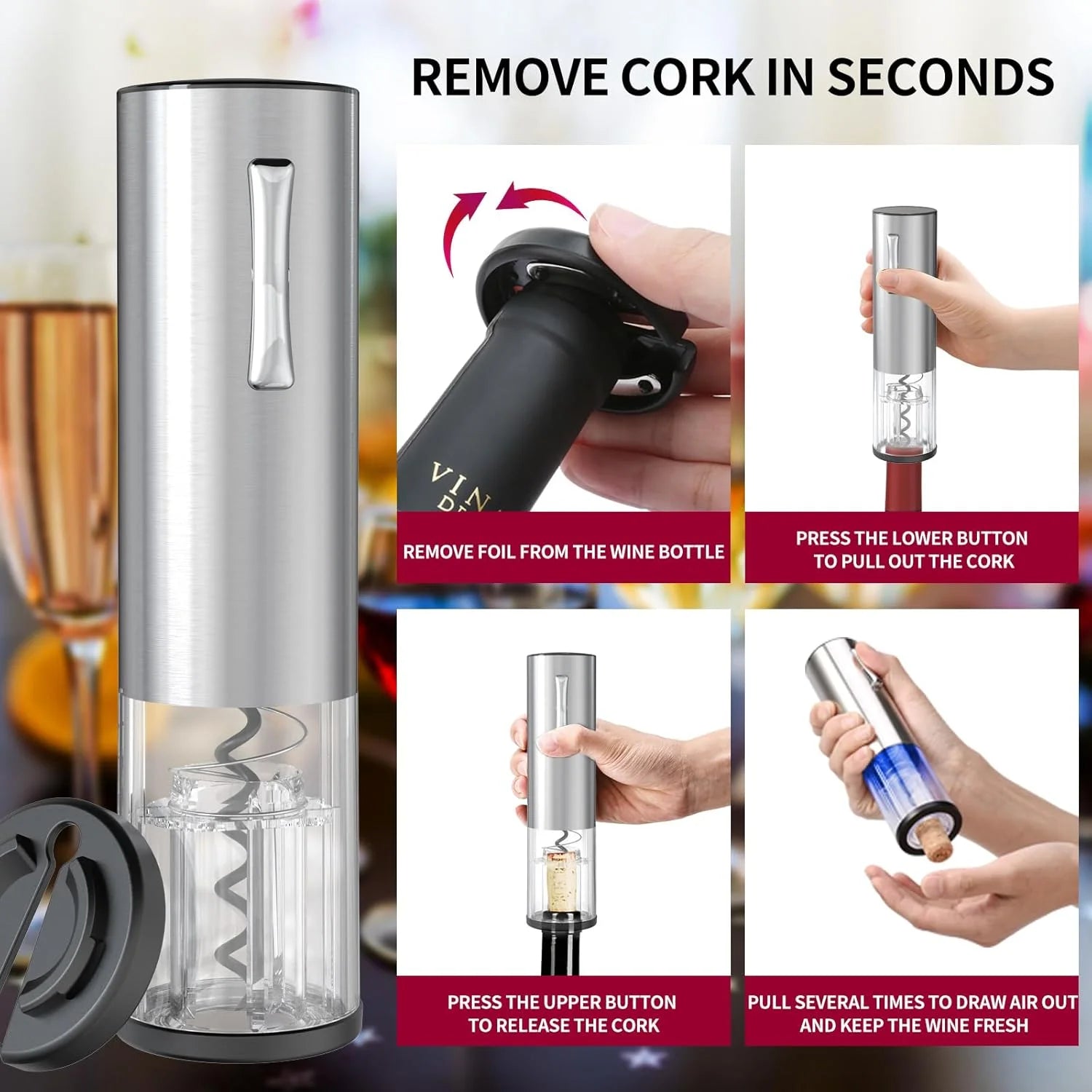 OpenAll™ Electric Bottle Opener