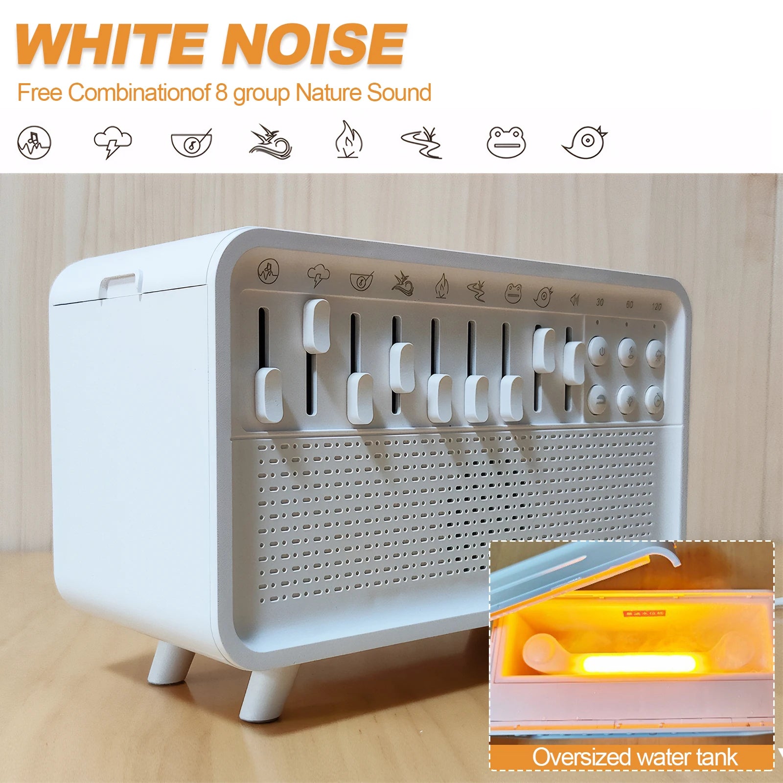 SerenityWave White Noise & Bluetooth Speaker