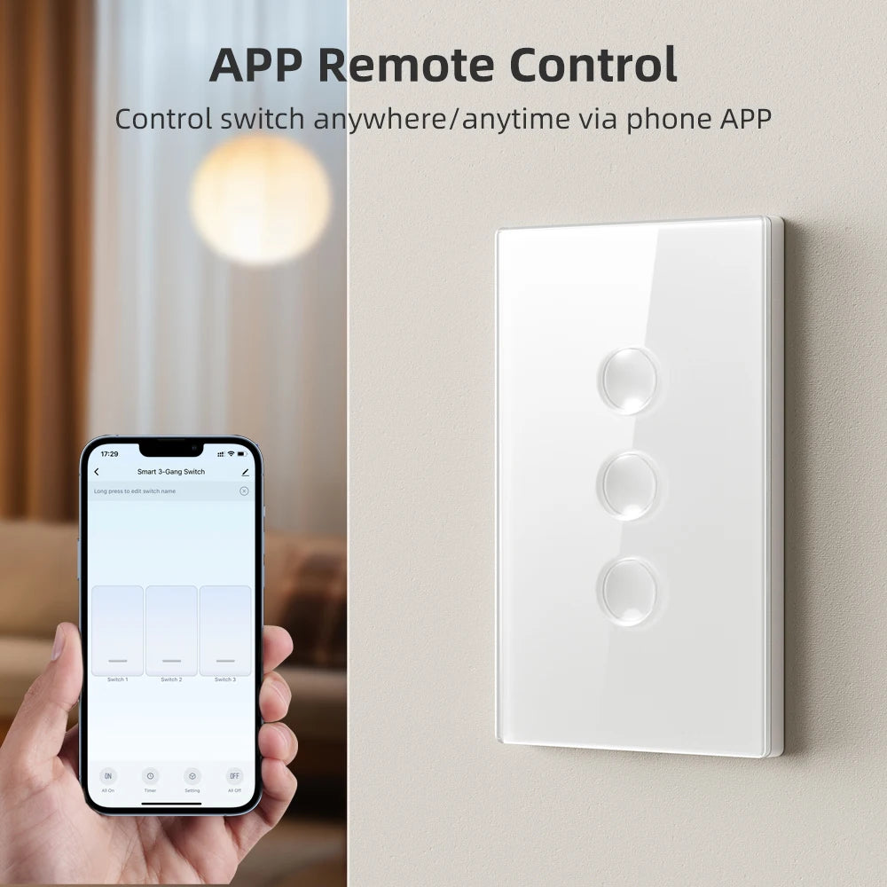 Avatto™ Smart Touch Groove Light Switch