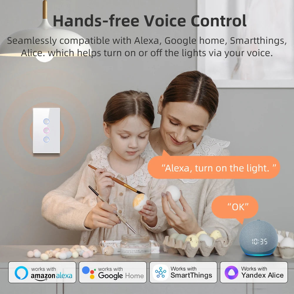 Avatto™ Smart Touch Groove Light Switch