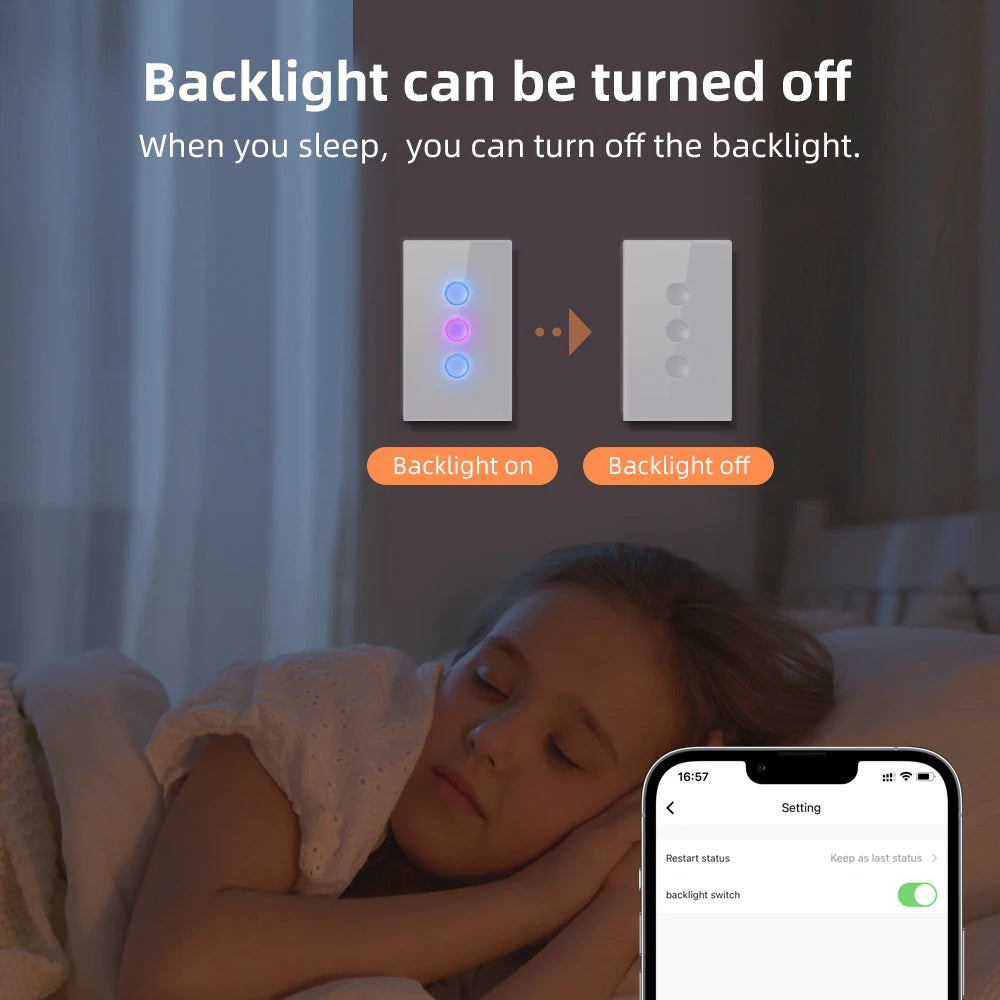 Avatto™ Smart Touch Groove Light Switch